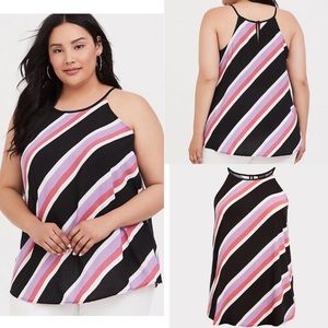 Torrid Multi Stripe Challis Goddess Tank